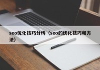 seo优化技巧分析（seo的优化技巧和方法）