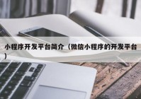 小程序开发平台简介（微信小程序的开发平台）